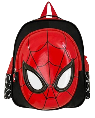 Zaino “Spiderman” per bambini in nylon poliestere. Impermeabile, Spazioso e alla Moda, Perfetto per Asilo/Scuola, Viaggi e Tempo Libero.