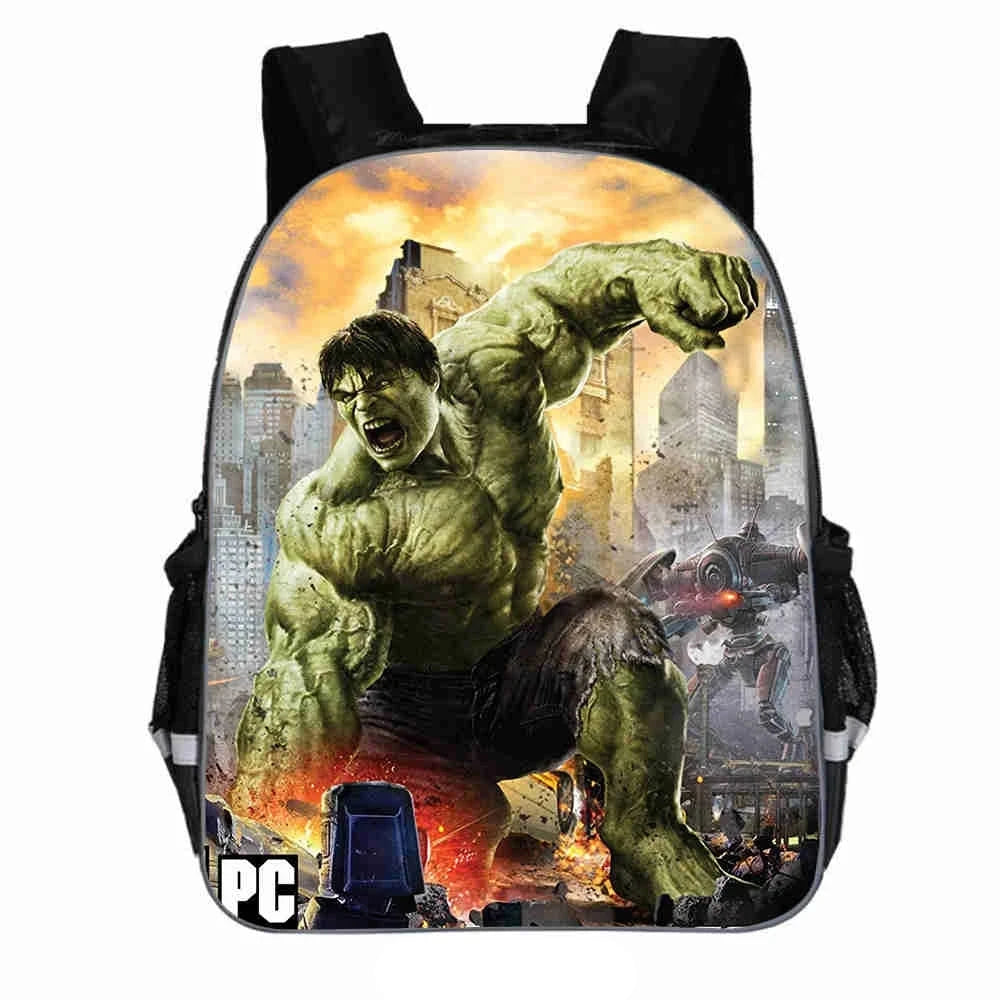 Zaino “Hulk” per bambini in nylon poliestere. Impermeabile, spazioso, colori a scelta. Perfetto per scuola, viaggi e tempo libero.