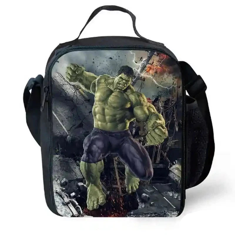 Borsa “Hulk” per bambini in nylon poliestere. Impermeabile, spaziosa, immagini a scelta. Perfetto per scuola, viaggi e tempo libero.