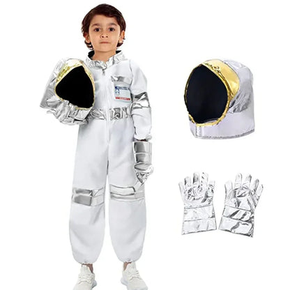 Abito carnevale da astronauta. Completo di casco, colori a scelta, ideale per carnevale, cosplay, feste.