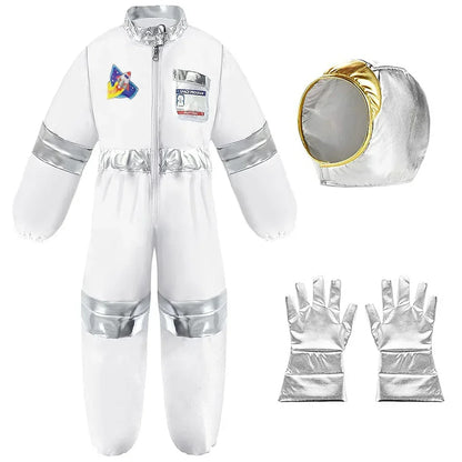 Abito carnevale da astronauta. Completo di casco, colori a scelta, ideale per carnevale, cosplay, feste.