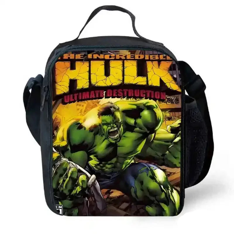 Borsa “Hulk” per bambini in nylon poliestere. Impermeabile, spaziosa, immagini a scelta. Perfetto per scuola, viaggi e tempo libero.