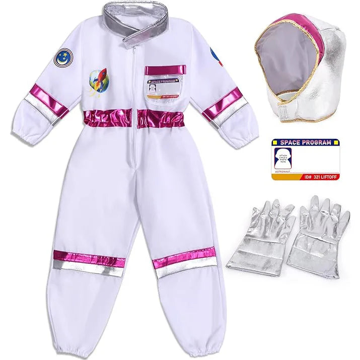 Abito carnevale da astronauta. Completo di casco, colori a scelta, ideale per carnevale, cosplay, feste.