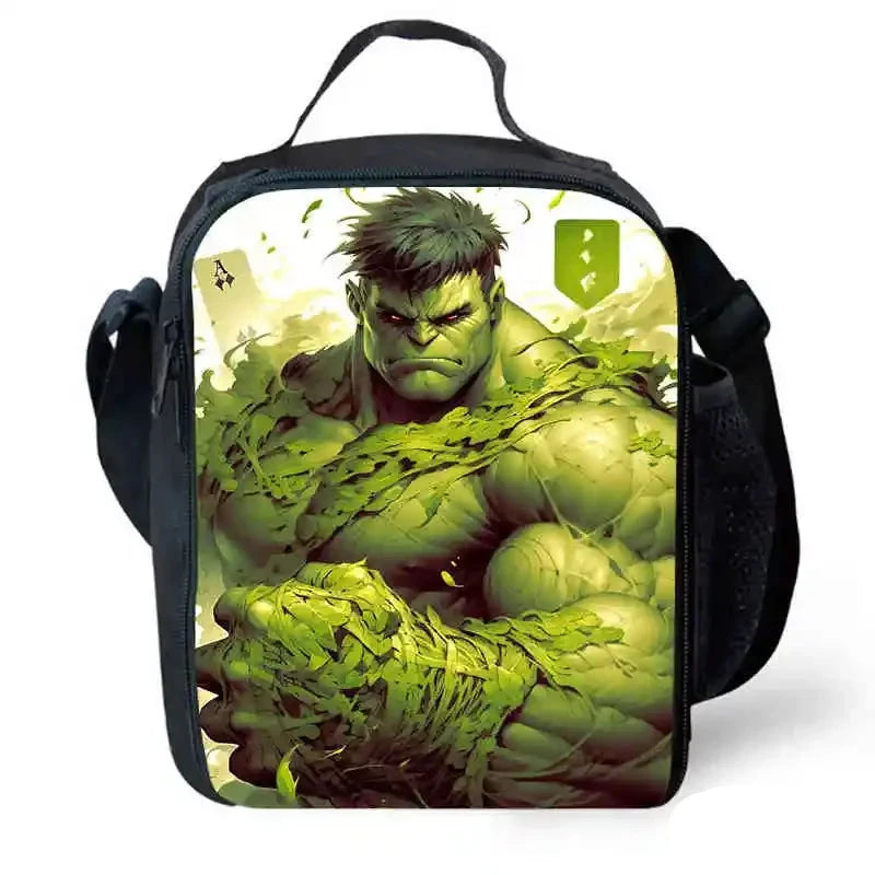 Borsa “Hulk” per bambini in nylon poliestere. Impermeabile, spaziosa, immagini a scelta. Perfetto per scuola, viaggi e tempo libero.