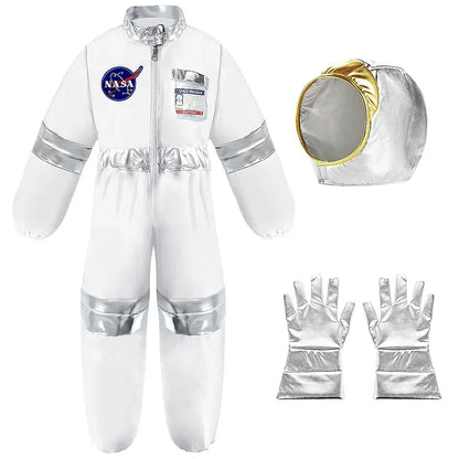 Abito carnevale da astronauta. Completo di casco, colori a scelta, ideale per carnevale, cosplay, feste.