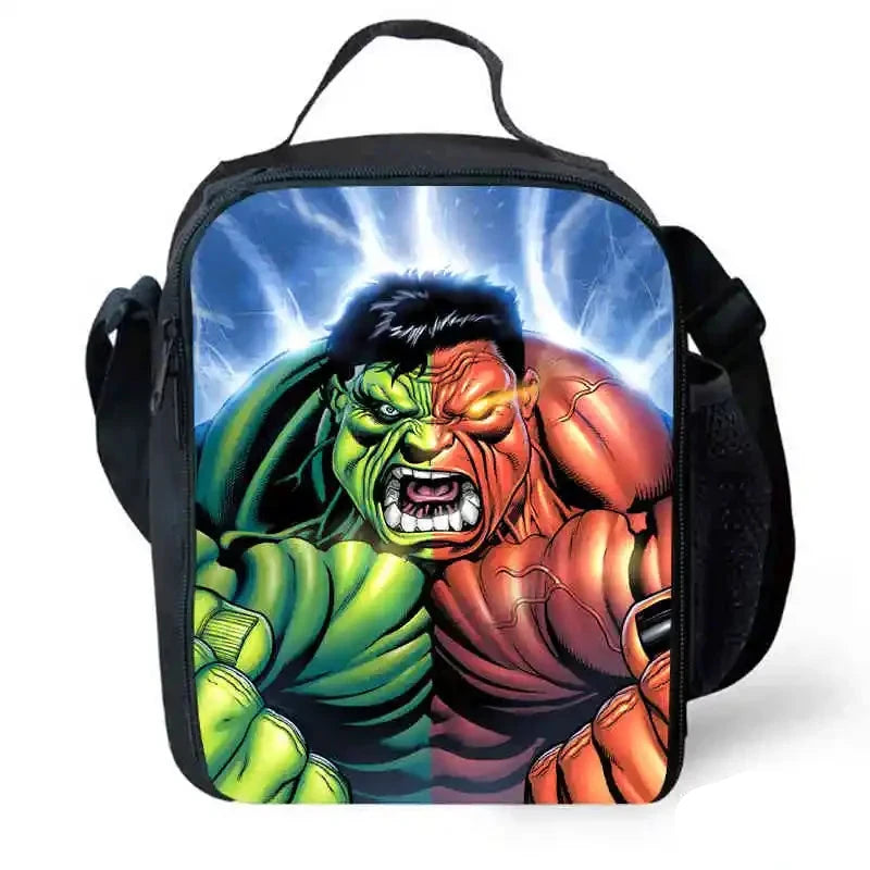 Borsa “Hulk” per bambini in nylon poliestere. Impermeabile, spaziosa, immagini a scelta. Perfetto per scuola, viaggi e tempo libero.