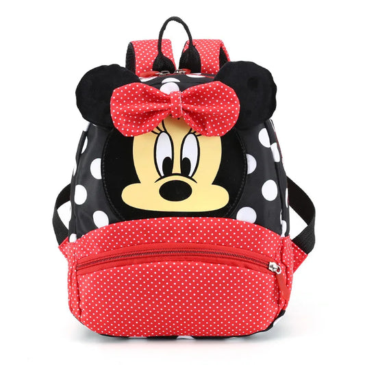 Zaino immagine “Minnie” in nylon-poliestere, impermeabile, spazioso, perfetto per asilo/scuola,  tempo libero.