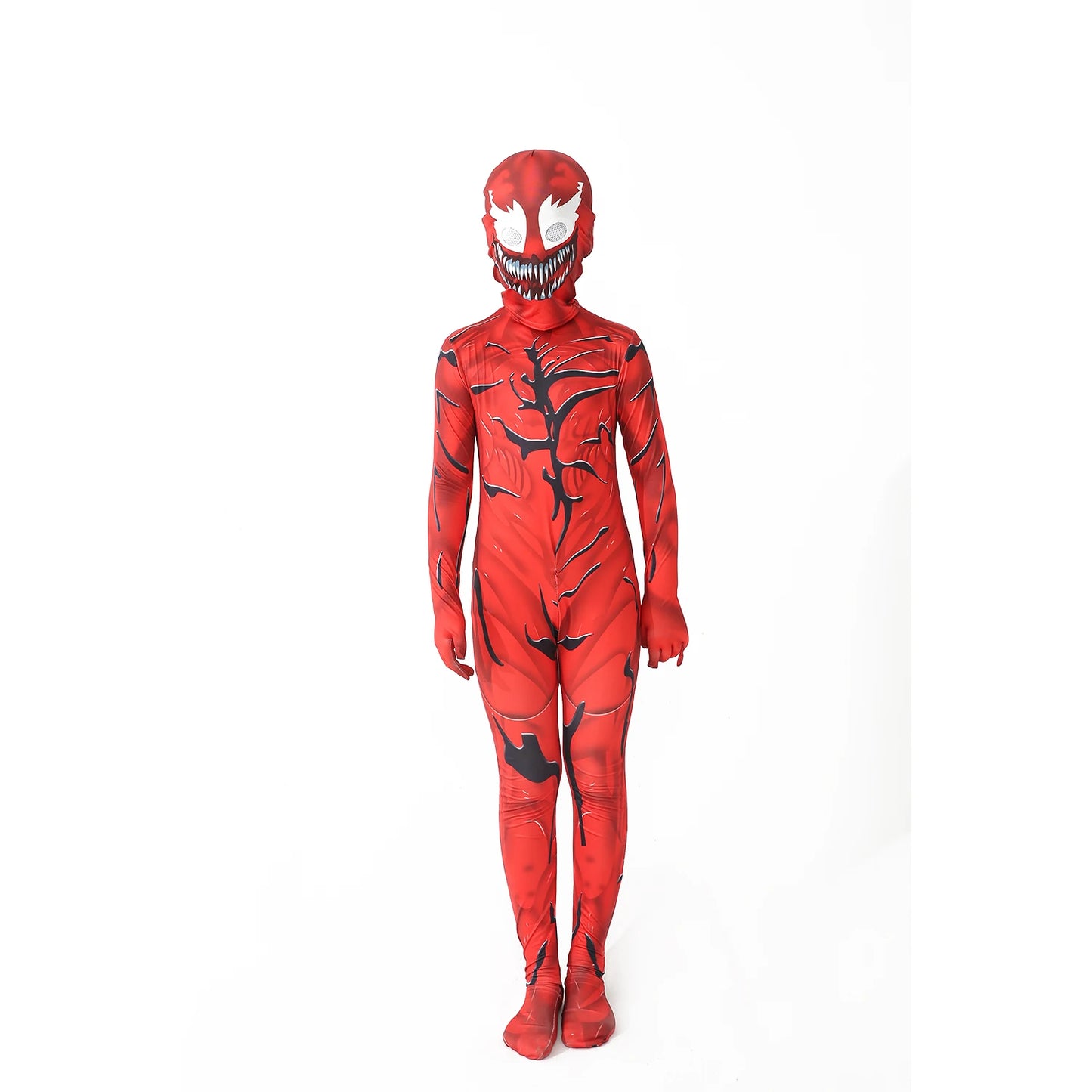 Costume per carnevale/halloween da ”Venom”. L’abito di uno dei super eroi più amati dai bambini con accessori..