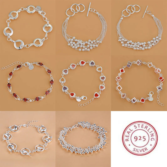 Bracciale in argento 925  per una ampia scelta. Per uomo e donna su oltre 60 modelli, diversi colori e stili.