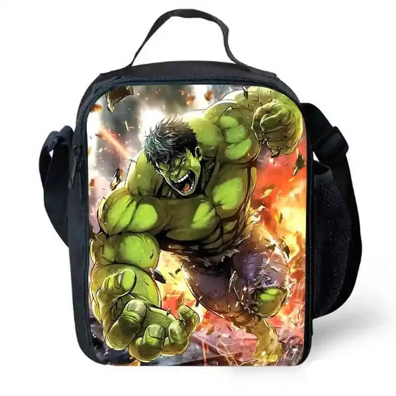 Borsa “Hulk” per bambini in nylon poliestere. Impermeabile, spaziosa, immagini a scelta. Perfetto per scuola, viaggi e tempo libero.