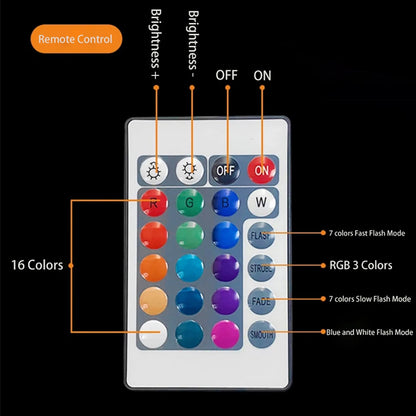 Luce notturna a forma di crocefisso varie tipologie, fantasie  3D, 16 colori cambiabili a piacimento.