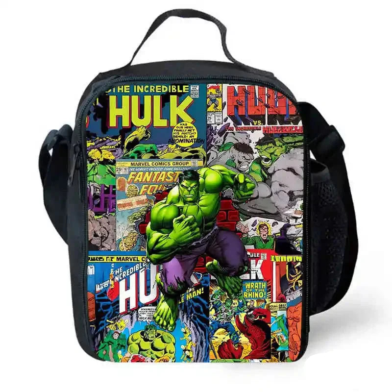 Borsa “Hulk” per bambini in nylon poliestere. Impermeabile, spaziosa, immagini a scelta. Perfetto per scuola, viaggi e tempo libero.