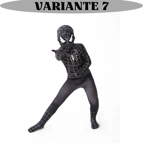 Costume per carnevale uomo ragno. L’abito di uno dei super eroi più amati dai bambini nelle sue diverse versioni e colori.