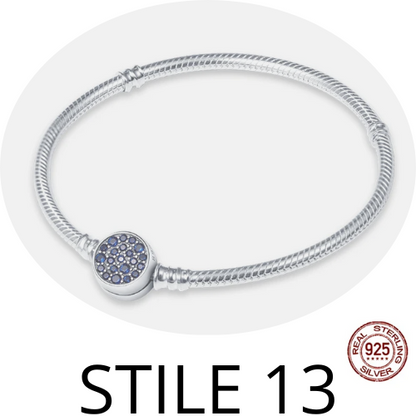 Bracciale in argento 925  per una ampia scelta. Per uomo e donna misura da 17 a 20 cm. Diversi colori e stili.