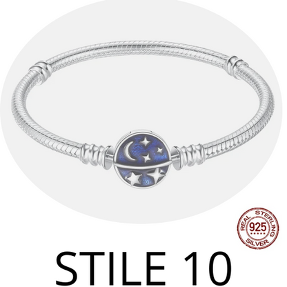 Bracciale in argento 925  per una ampia scelta. Per uomo e donna misura da 17 a 20 cm. Diversi colori e stili.