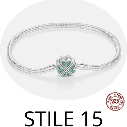 Bracciale in argento 925  per una ampia scelta. Per uomo e donna misura da 17 a 20 cm. Diversi colori e stili.