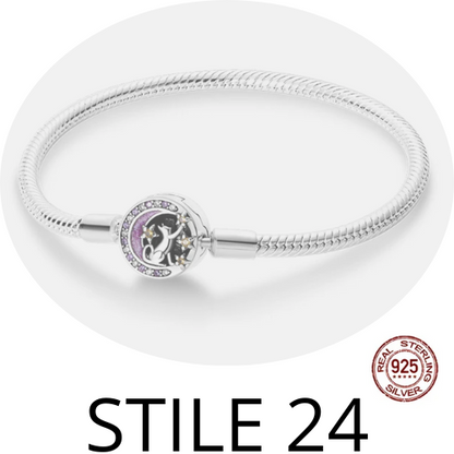 Bracciale in argento 925  per una ampia scelta. Per uomo e donna misura da 17 a 20 cm. Diversi colori e stili.