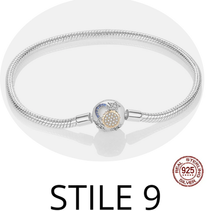 Bracciale in argento 925  per una ampia scelta. Per uomo e donna misura da 17 a 20 cm. Diversi colori e stili.