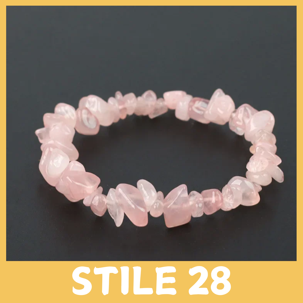 Bracciale con Perline Irregolari in Pietra Naturale: Unico e Stiloso.