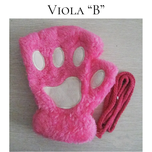 Cartoon Cute Cat Claw Paw Gloves Women Plush Mittens Warm Soft Plush Short Fingerless Fluffy Bear Cat Gloves Costume Half Finger