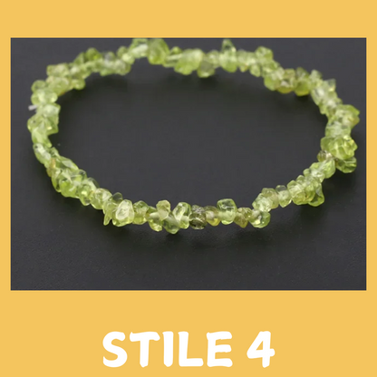 Bracciale con Perline Irregolari in Pietra Naturale: Unico e Stiloso.