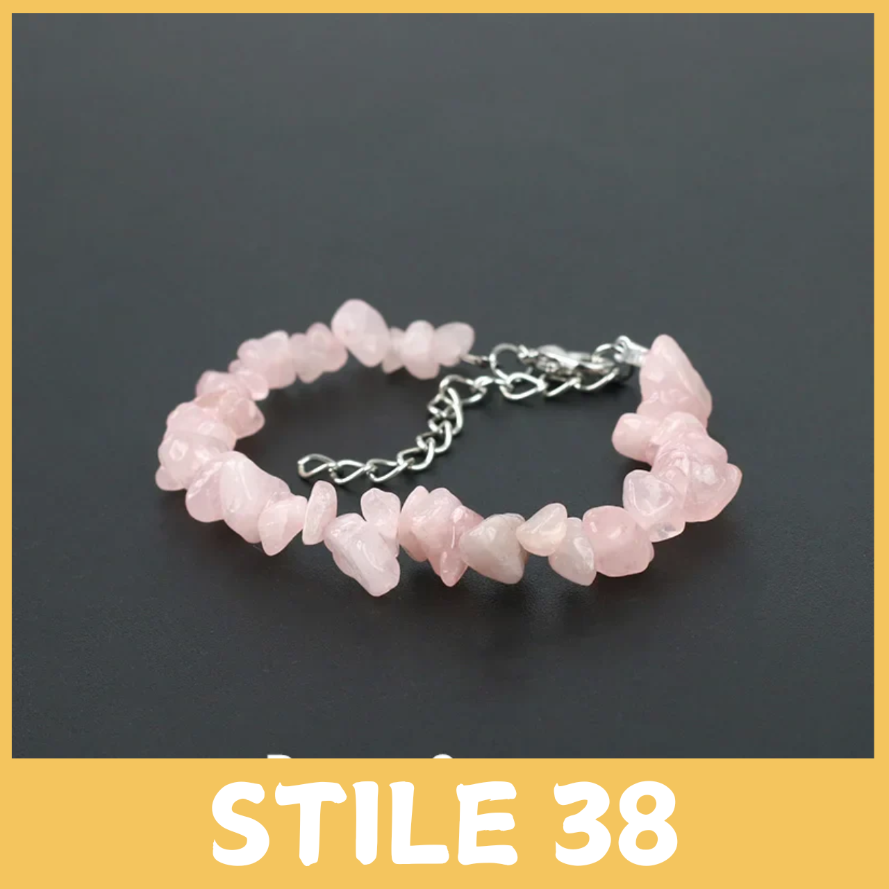 Bracciale con Perline Irregolari in Pietra Naturale: Unico e Stiloso.