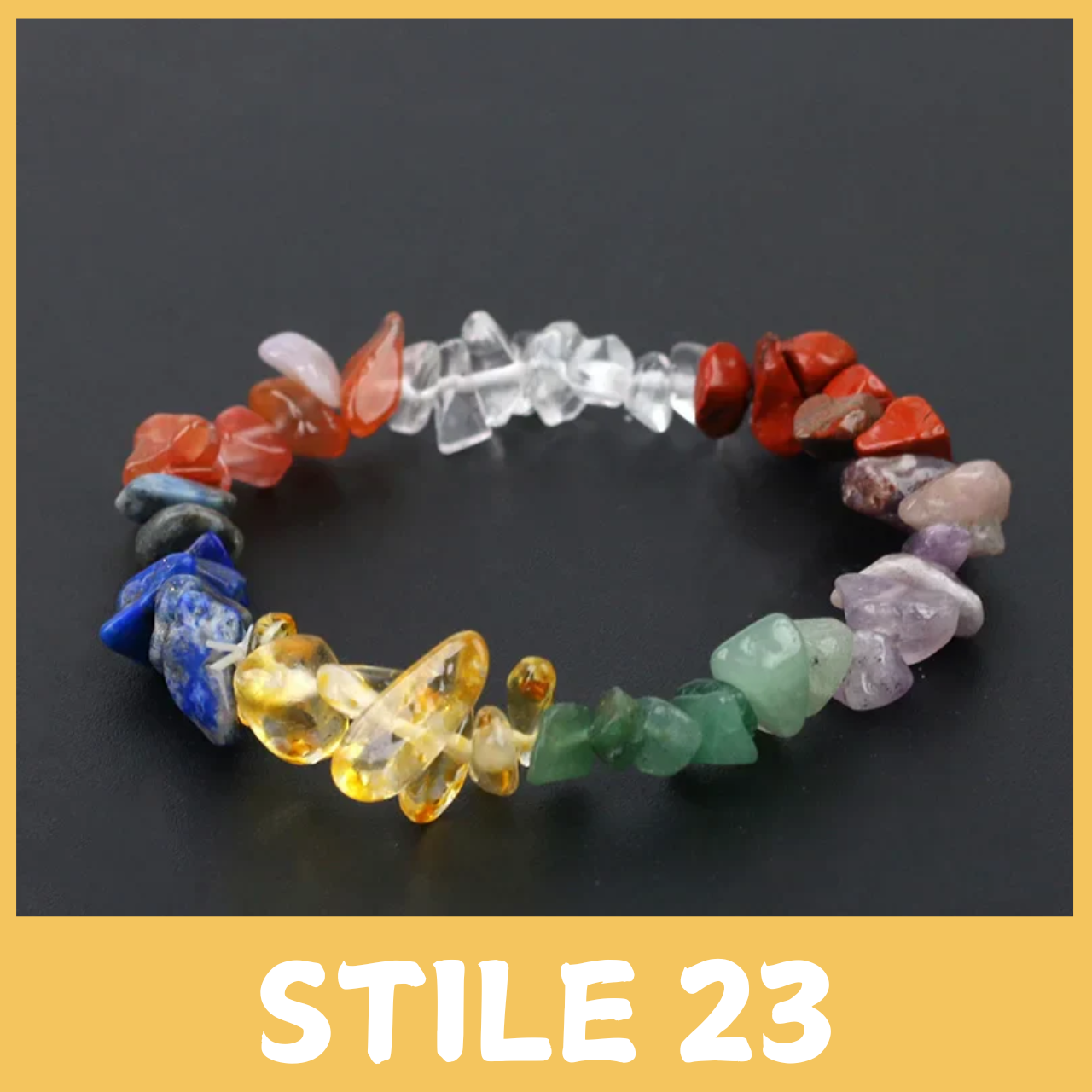 Bracciale con Perline Irregolari in Pietra Naturale: Unico e Stiloso.