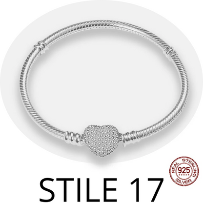 Bracciale in argento 925  per una ampia scelta. Per uomo e donna misura da 17 a 20 cm. Diversi colori e stili.