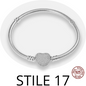 Bracciale in argento 925  per una ampia scelta. Per uomo e donna misura da 17 a 20 cm. Diversi colori e stili.