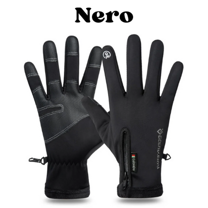 Motorcycle Gloves Winter Thermal Fleece Lined Winter Water Resistant Skin-friendly Touch Screen Outdoor Moto Riding Ski Gloves