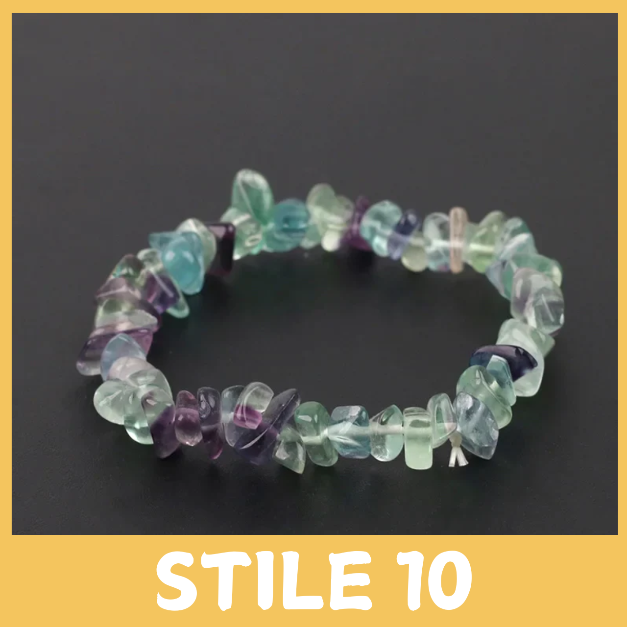 Bracciale con Perline Irregolari in Pietra Naturale: Unico e Stiloso.