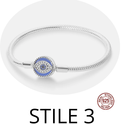 Bracciale in argento 925  per una ampia scelta. Per uomo e donna misura da 17 a 20 cm. Diversi colori e stili.