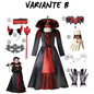 Girl Vampire Halloween Dress For Kid Ghost Bride Gothic Cosplay Vampire Costume Count Vampiran Carnival Outfit Black Red Clothes