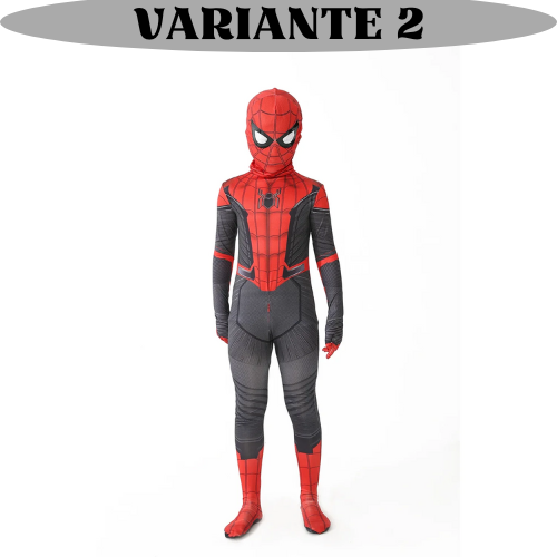 Costume per carnevale uomo ragno. L’abito di uno dei super eroi più amati dai bambini nelle sue diverse versioni e colori.